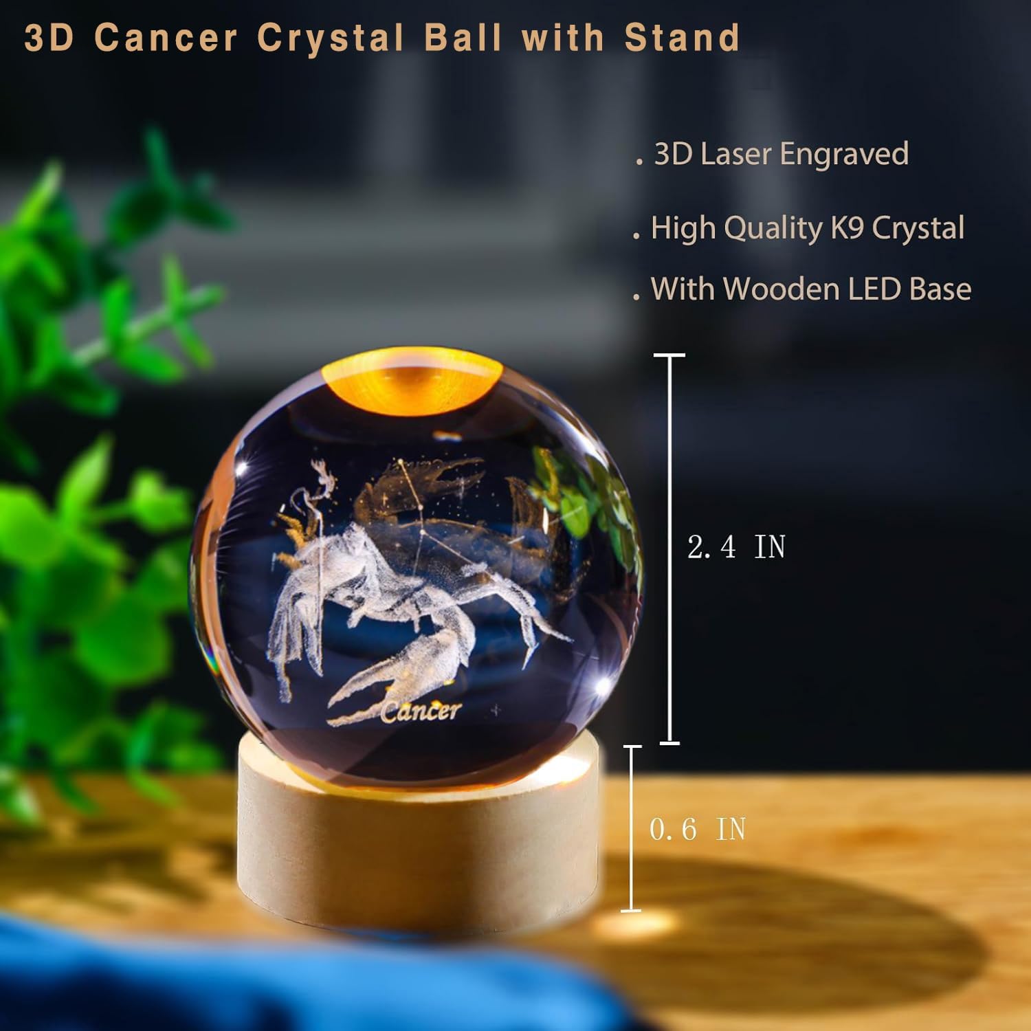 3D Cancer Constellation Crysta - Paper Weight Crystal avaliação e preço