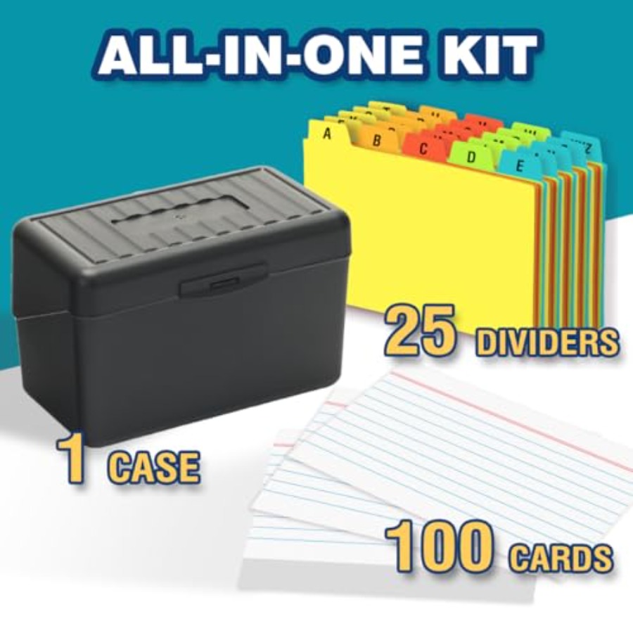 3x5 Index Card Holder with 100 - Index Card Holder avaliação e preço