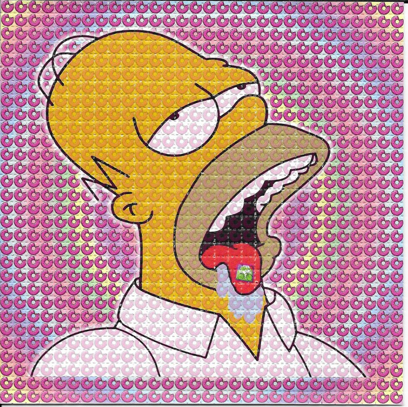 Doped Homer Psychedelic Acid F - Ink Blotter Paper avaliação e preço