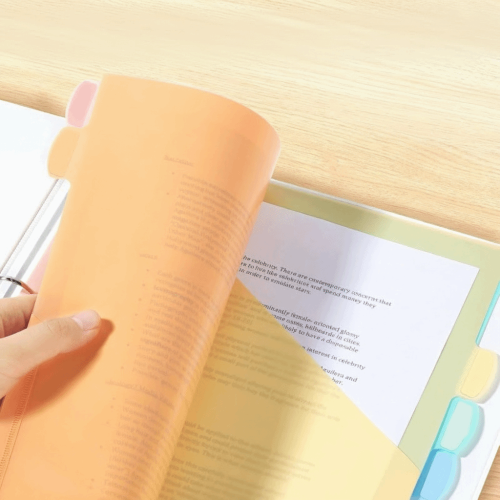 8 pcs A4 Pastel Binder Divider - Tab Divider A4 avaliação e preço