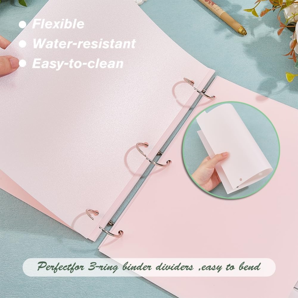 16 Sheets 3 Ring A4 Pink Binde - Tab Divider A4 avaliação e preço
