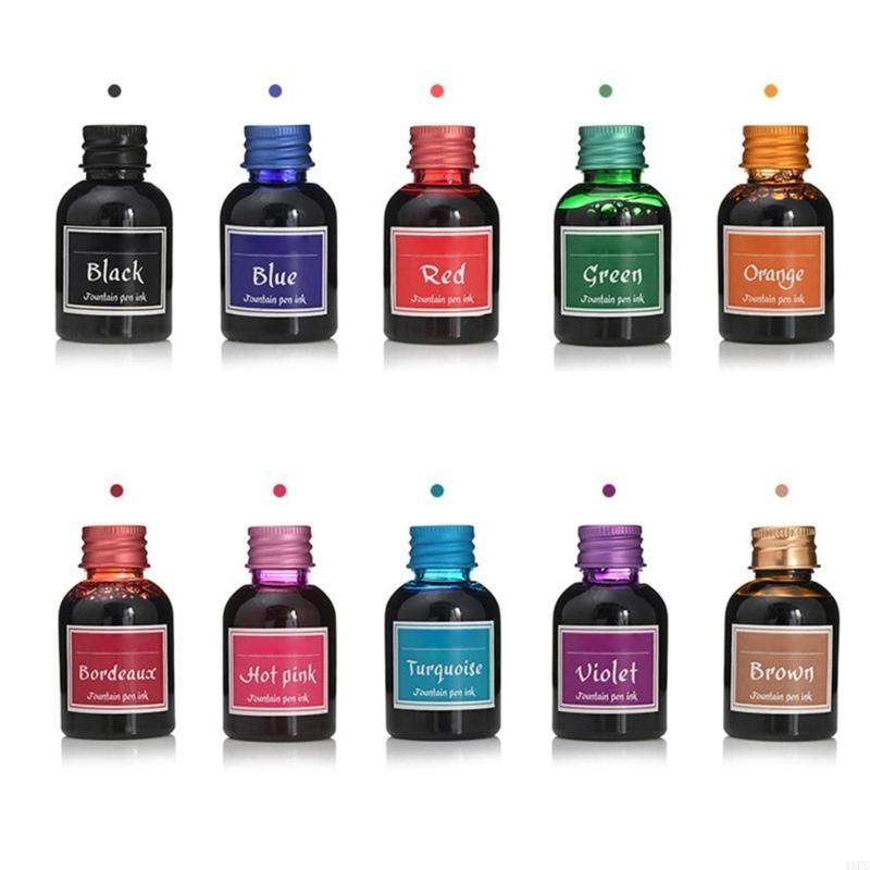10 Colors 1 Bottle Pure Colorf - Fountain Pen Bottled Ink avaliação e preço