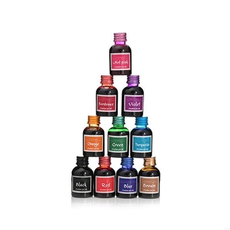 10 Colors 1 Bottle Pure Colorf - Fountain Pen Bottled Ink avaliação e preço
