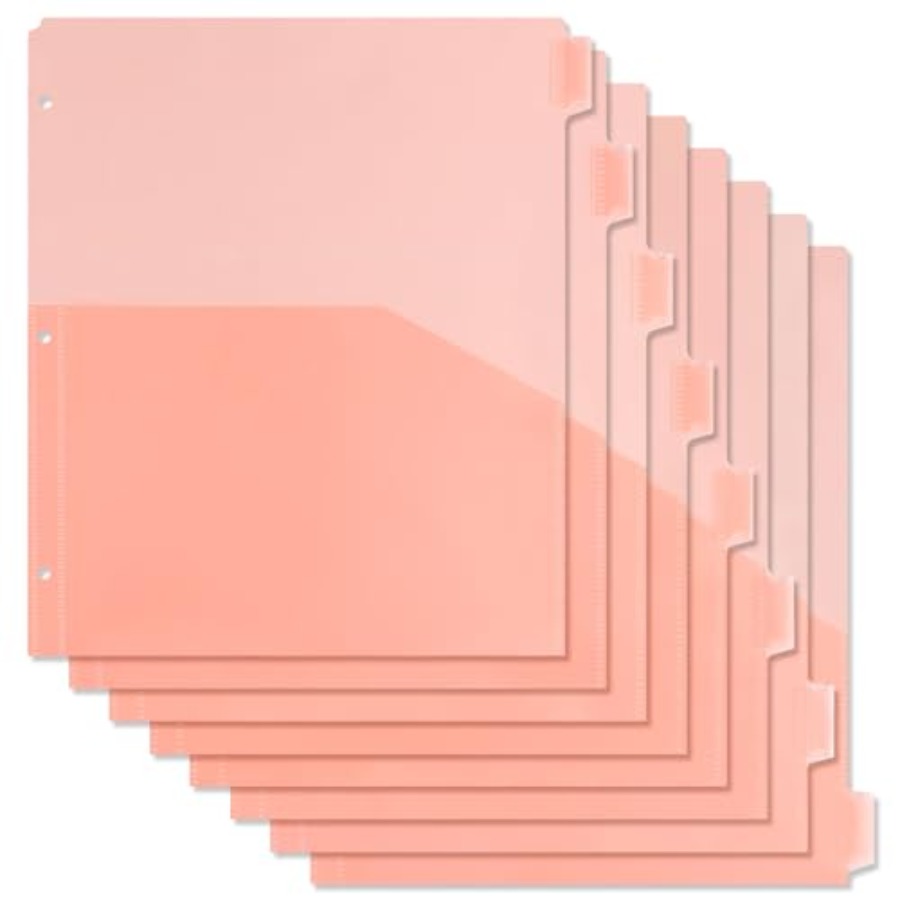 Binder Dividers with Pockets 8 - Tab Divider A4 avaliação e preço