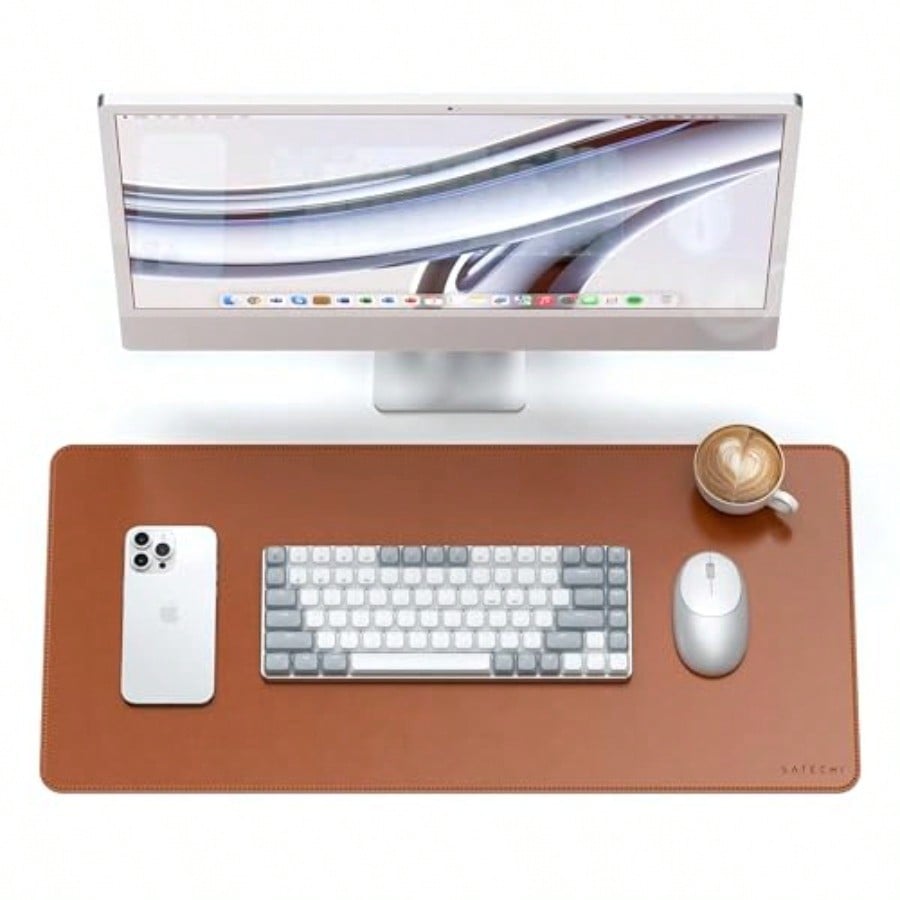 Leather Desk Mat Large Mouse P - Leather Desk Pad avaliação e preço