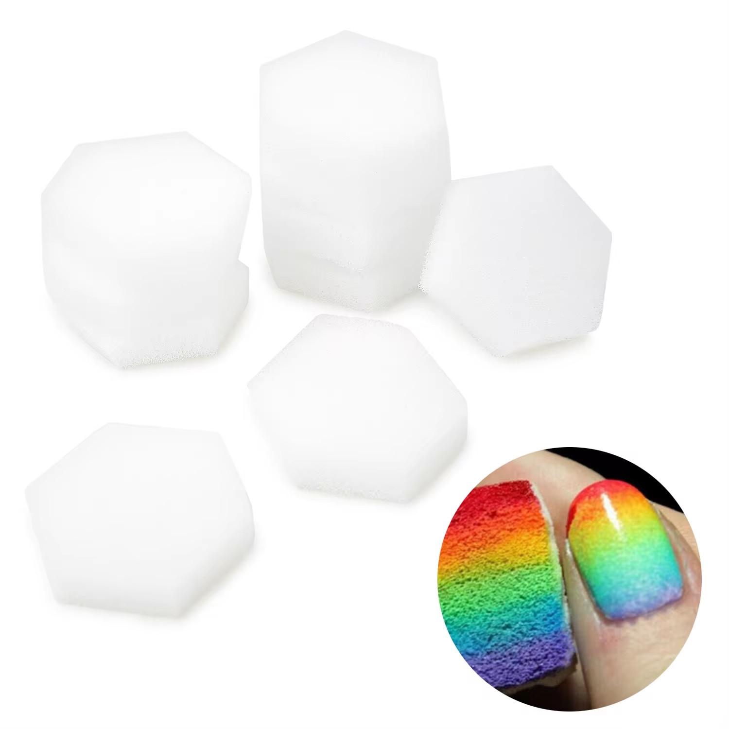 80Pcs Hexagon Soft Sponges, Li - Gel Refill Pack avaliação e preço