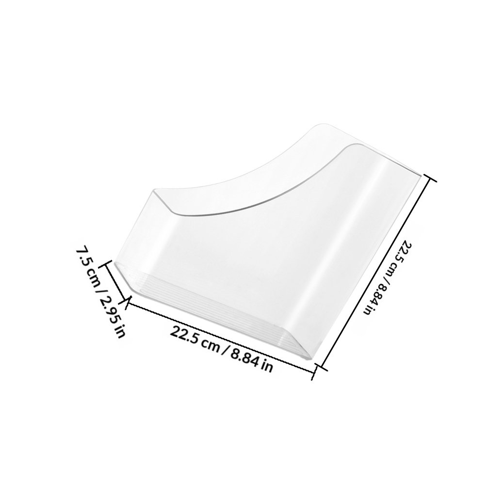 2Pcs Clear File Organizer Desk - Magazine Holder Rack avaliação e preço