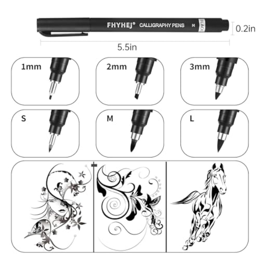 Calligraphy Pen, 6 Size Callig - Archive Box Set avaliação e preço