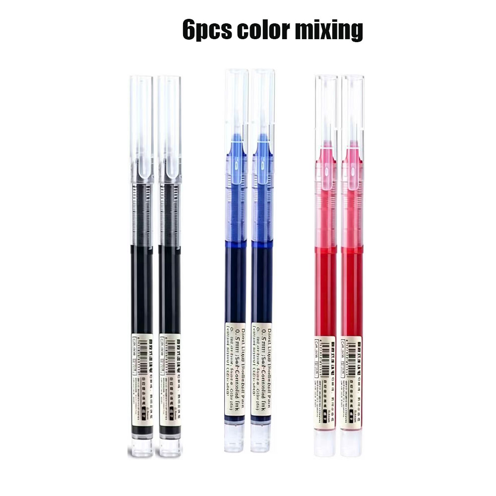 6 Pack Click Gel Pens 0.5mm Bl - Gel Refill Pack avaliação e preço