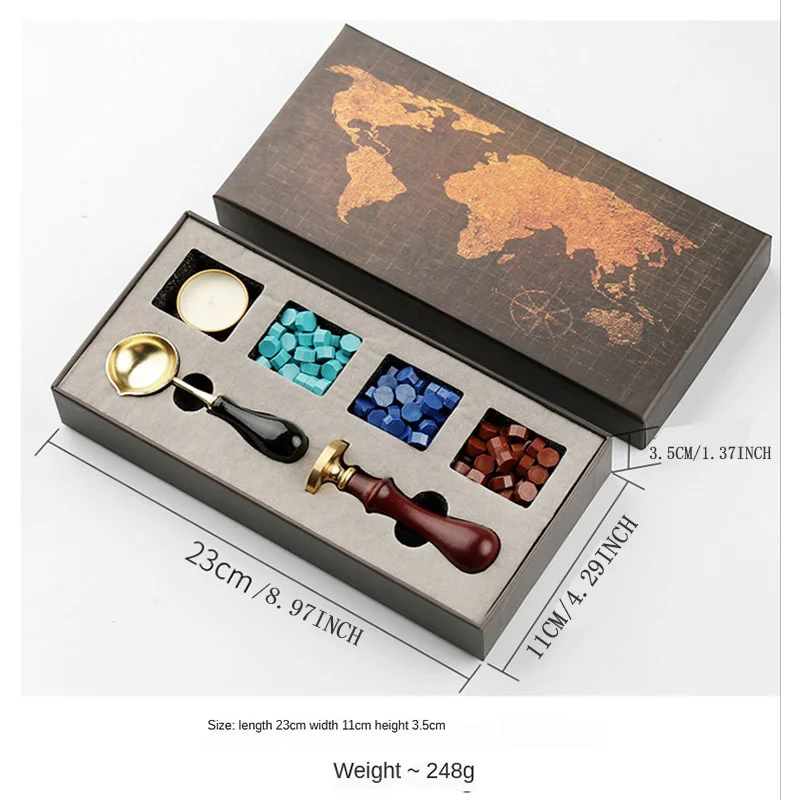 DIY Stamps Wax Seal Box Kit De - Wax Seal Stamp Set avaliação e preço