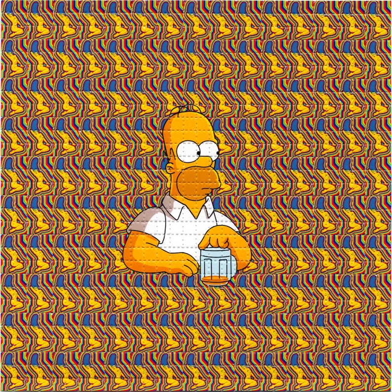 Naked Marge Psychedelic LSD/Ac - Ink Blotter Paper avaliação e preço