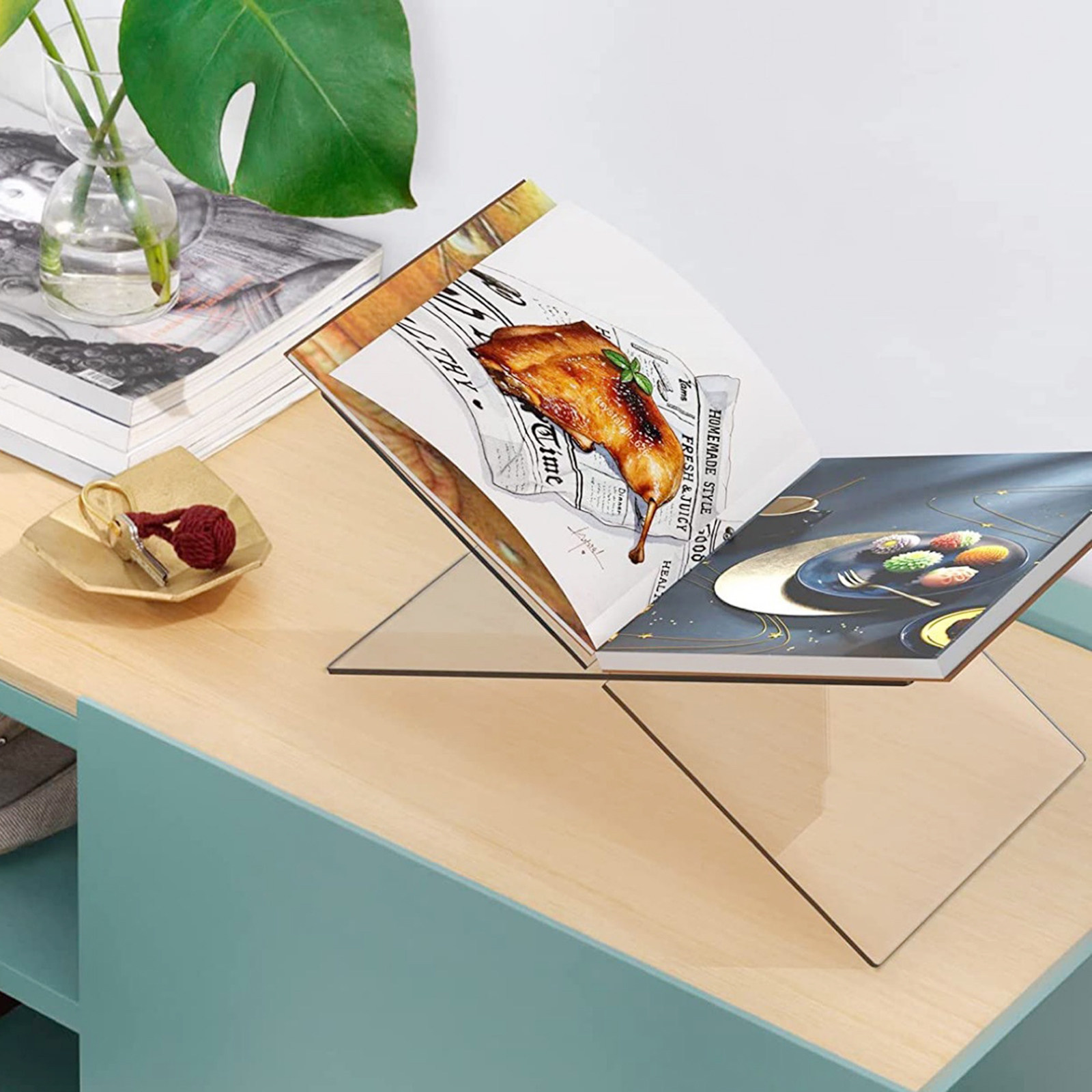 -Shaped Reading Holder Multifu - Magazine Holder Rack avaliação e preço