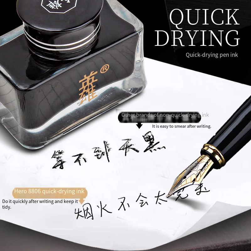 Hero 8806 Black Fountain Pen I - Fountain Pen Bottled Ink avaliação e preço