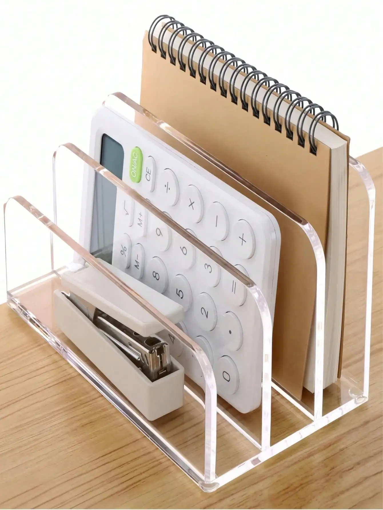 1Pc Acrylic File Folder, Desk  - Magazine Holder Rack avaliação e preço