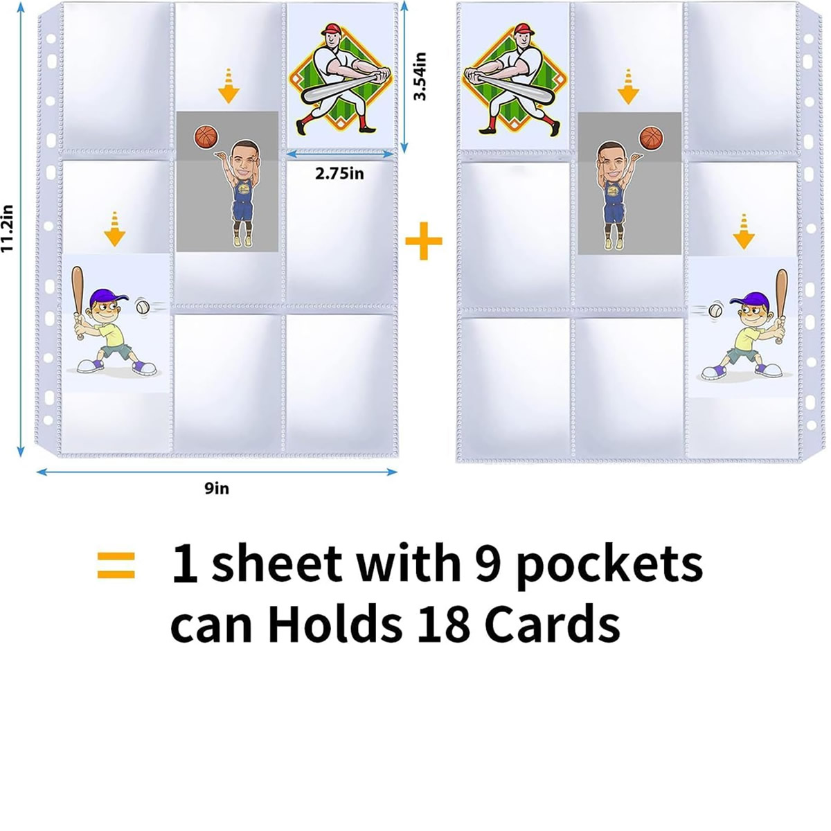 50 Pack 9 Pocket Card Sleeves  - Card Index Box avaliação e preço