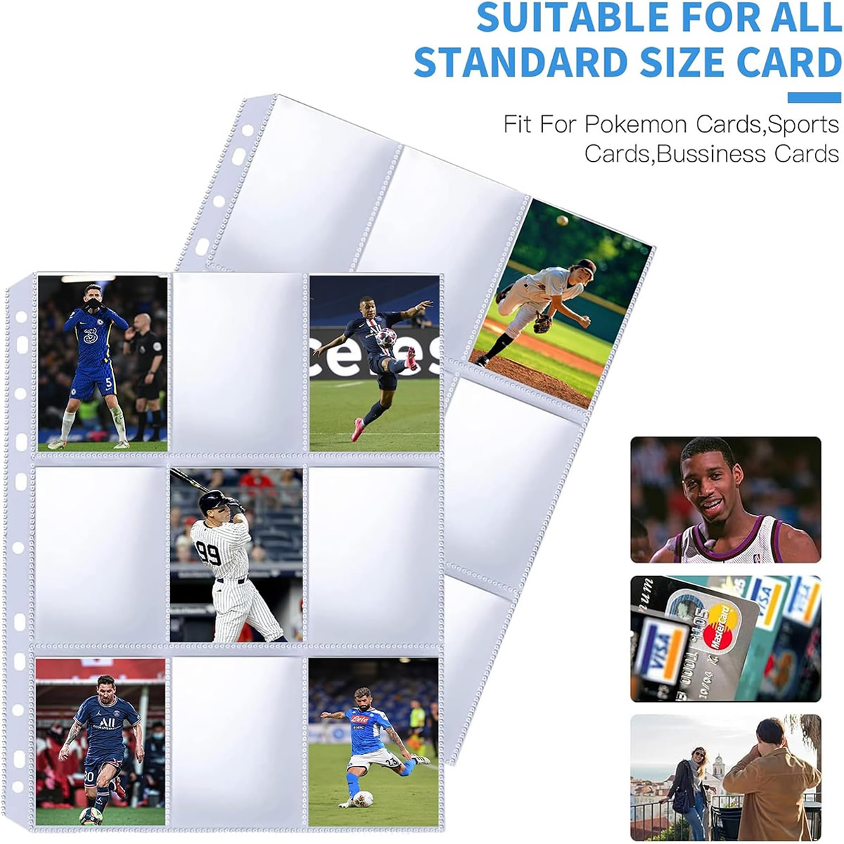 50 Pack 9 Pocket Card Sleeves  - Card Index Box avaliação e preço