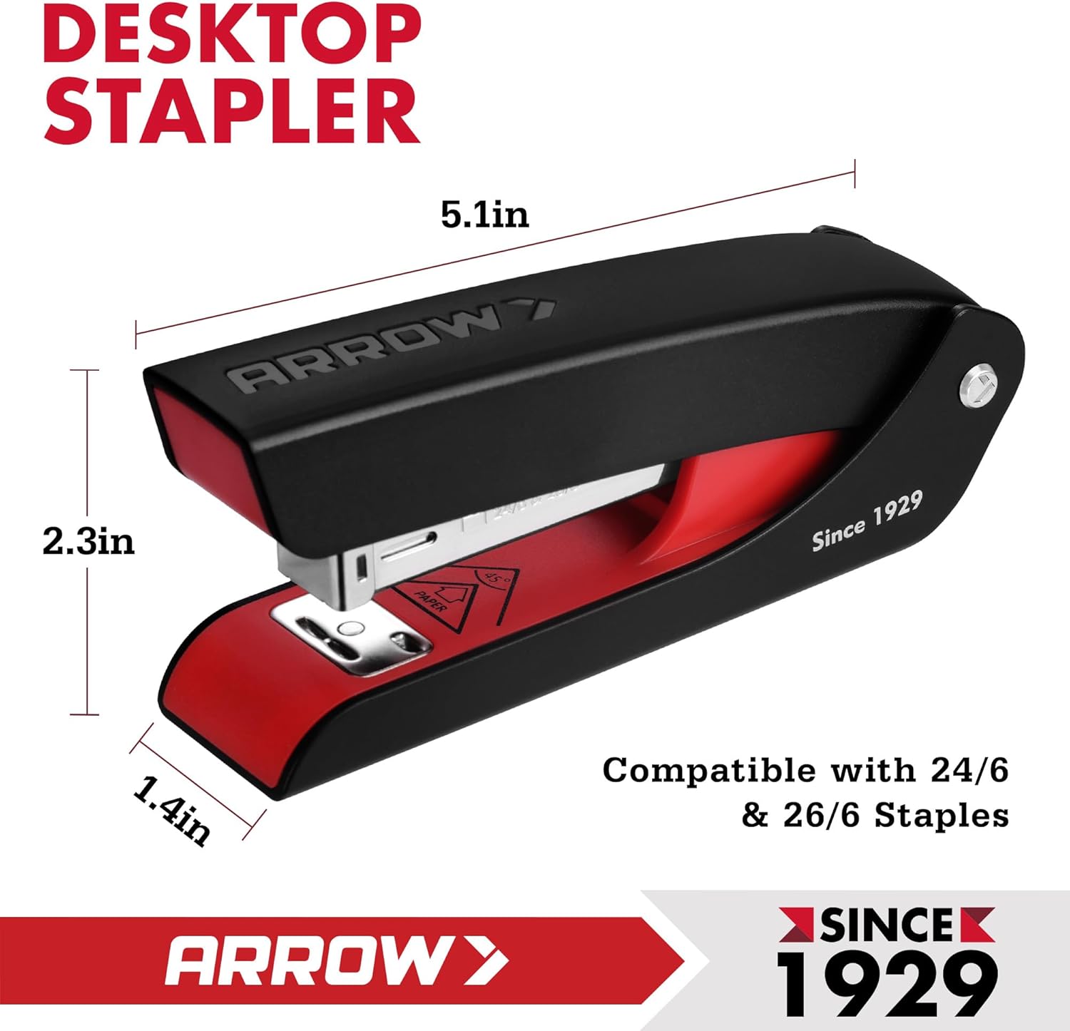 Arrow Office Stapler Set, 25 S - Stapler Half Strip avaliação e preço