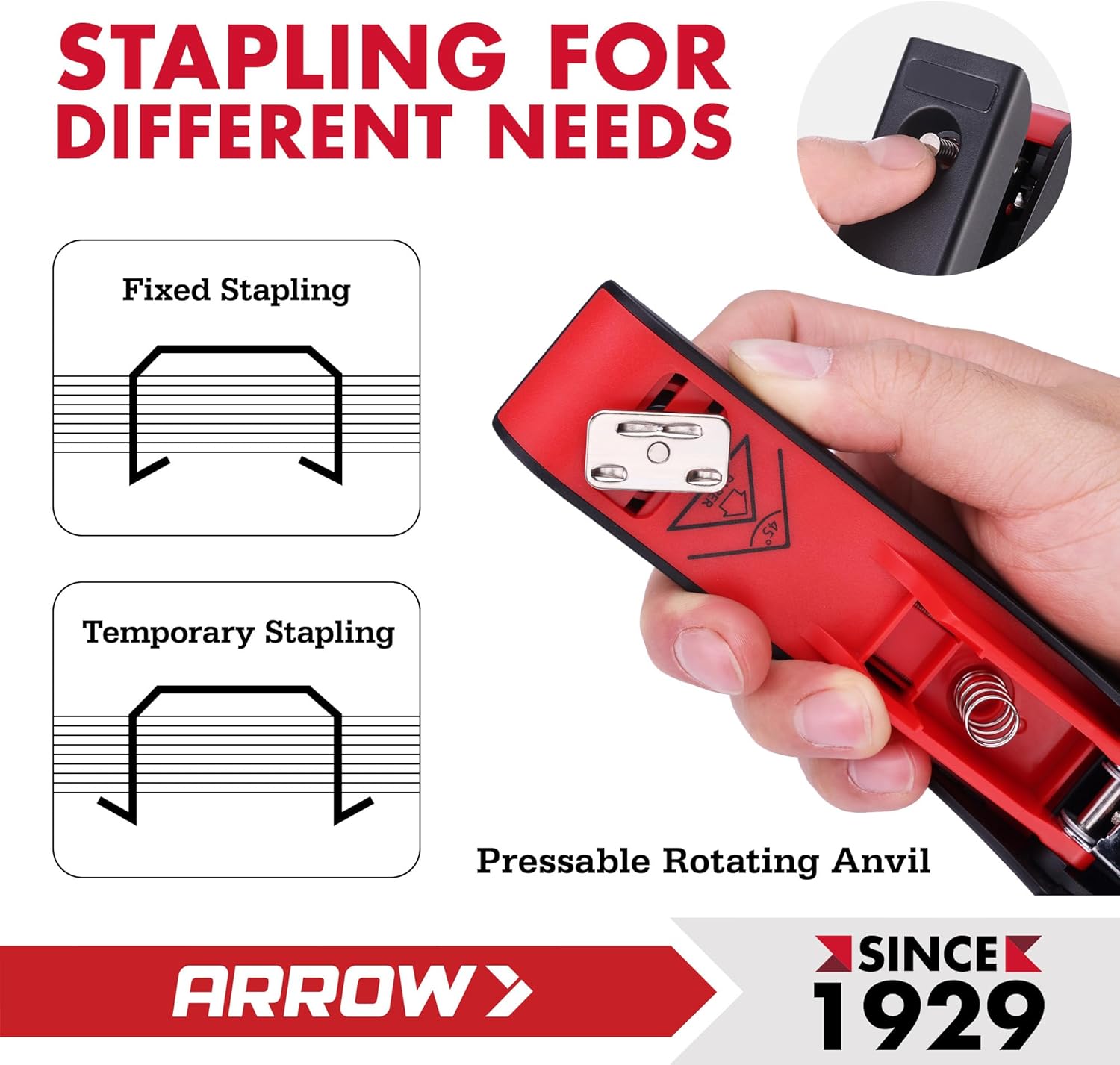Arrow Office Stapler Set, 25 S - Stapler Half Strip avaliação e preço