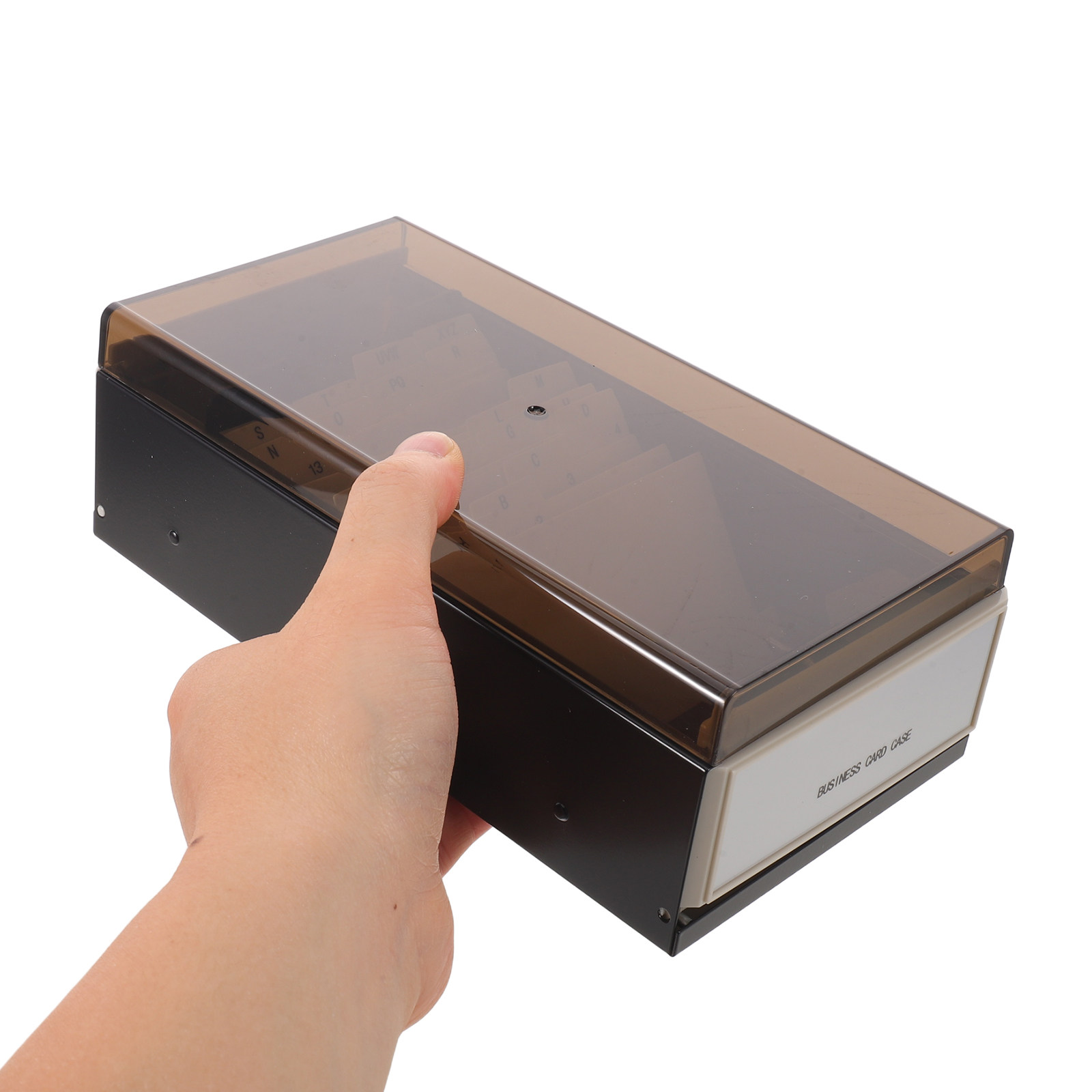 Business Card File Organizer L - Card Index Box avaliação e preço