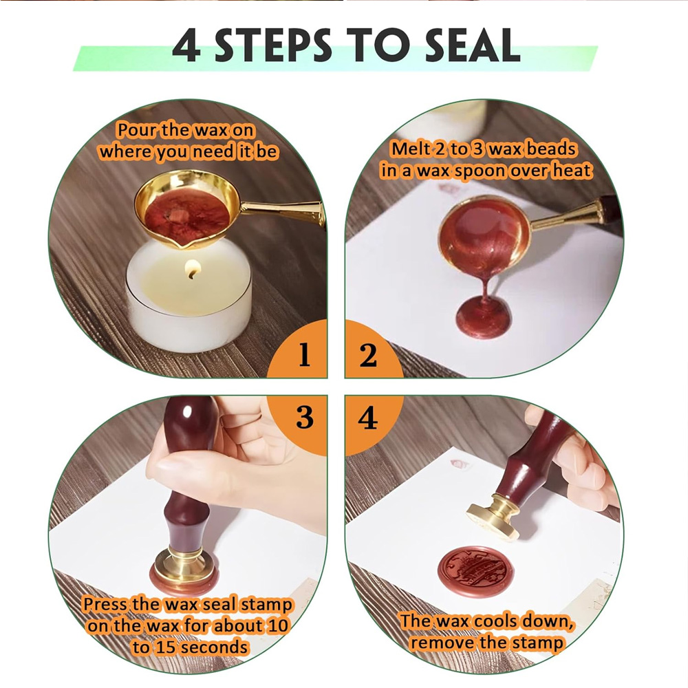 20pcs/set Wax Seal Stamp Set w - Wax Seal Stamp Set avaliação e preço