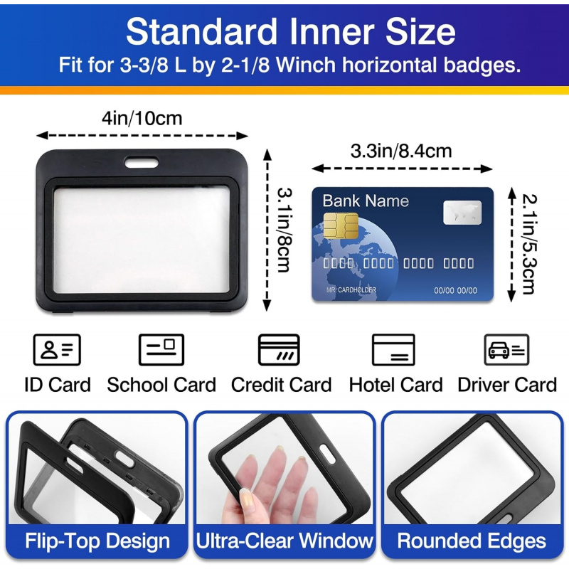 3-Pack Horizontal Hard Plastic - Index Card Holder avaliação e preço