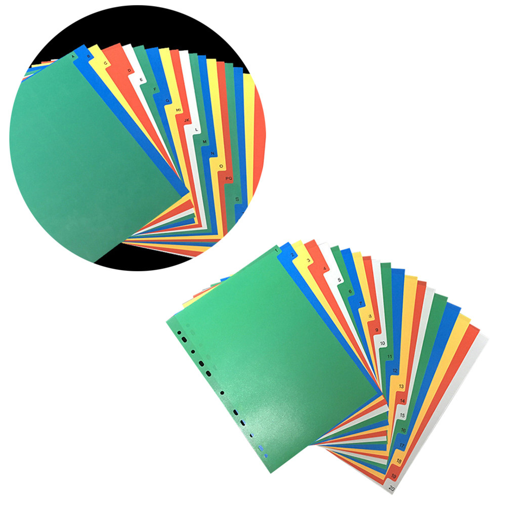 40Pcs A4 Multi-Color Classifie - Tab Divider A4 avaliação e preço
