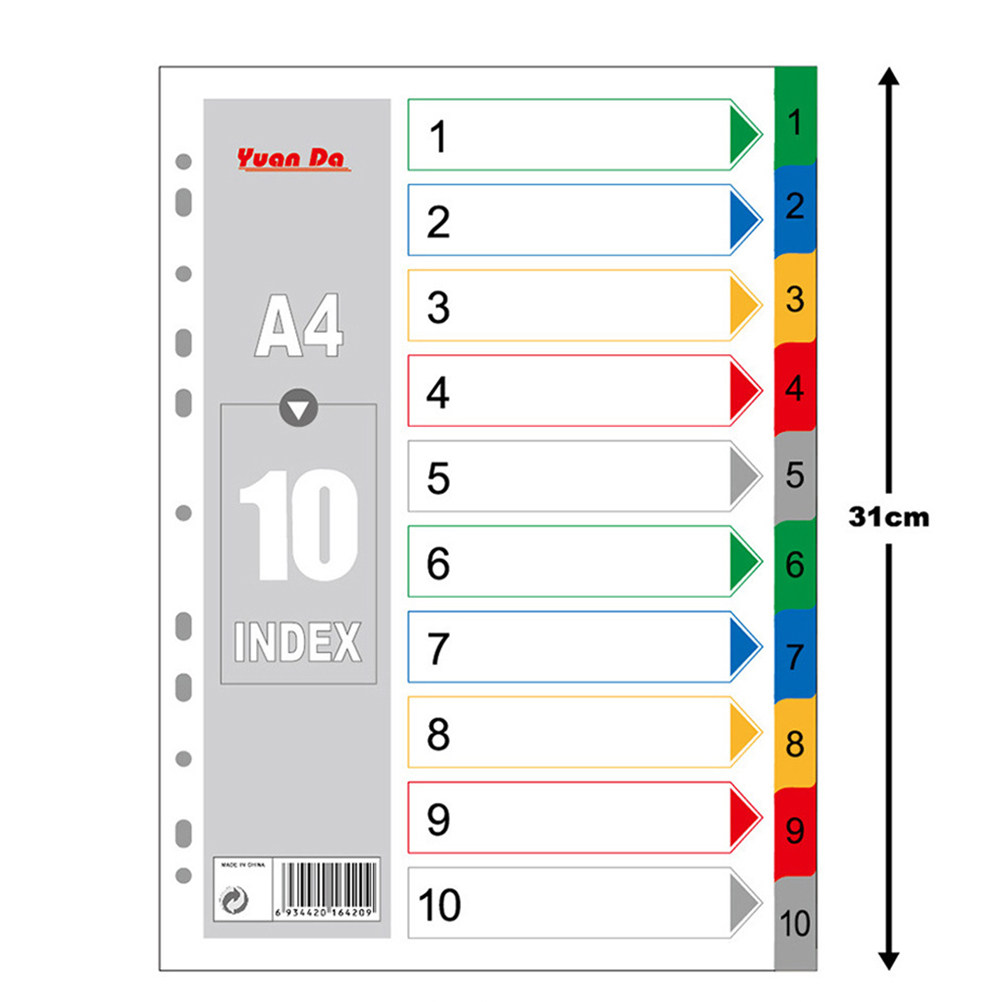 40Pcs A4 Multi-Color Classifie - Tab Divider A4 avaliação e preço
