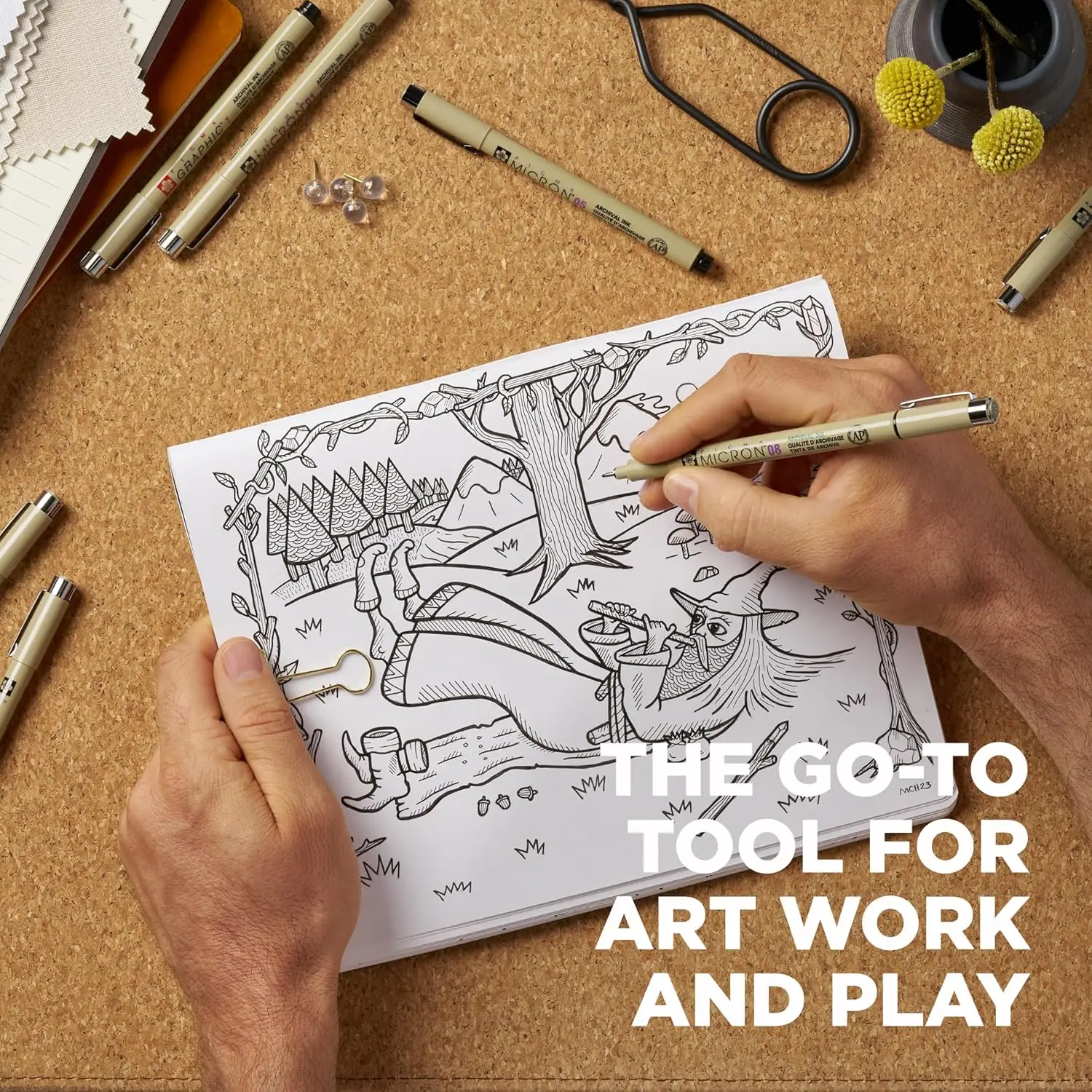 Fineliner Drawing Pens Set, 8  - Archive Box Set avaliação e preço
