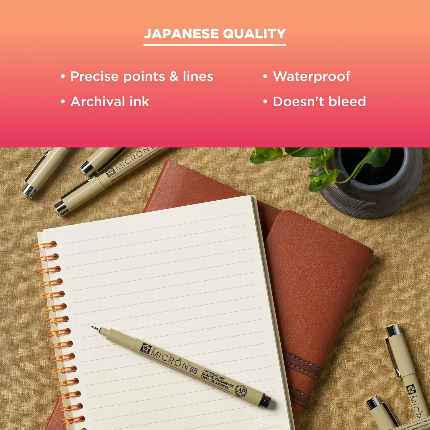 Fineliner Drawing Pens Set, 8  - Archive Box Set avaliação e preço