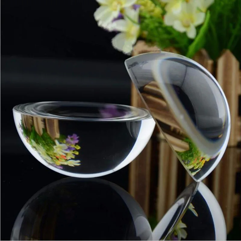 Crystal Hemisphere Glass Half  - Paper Weight Crystal avaliação e preço