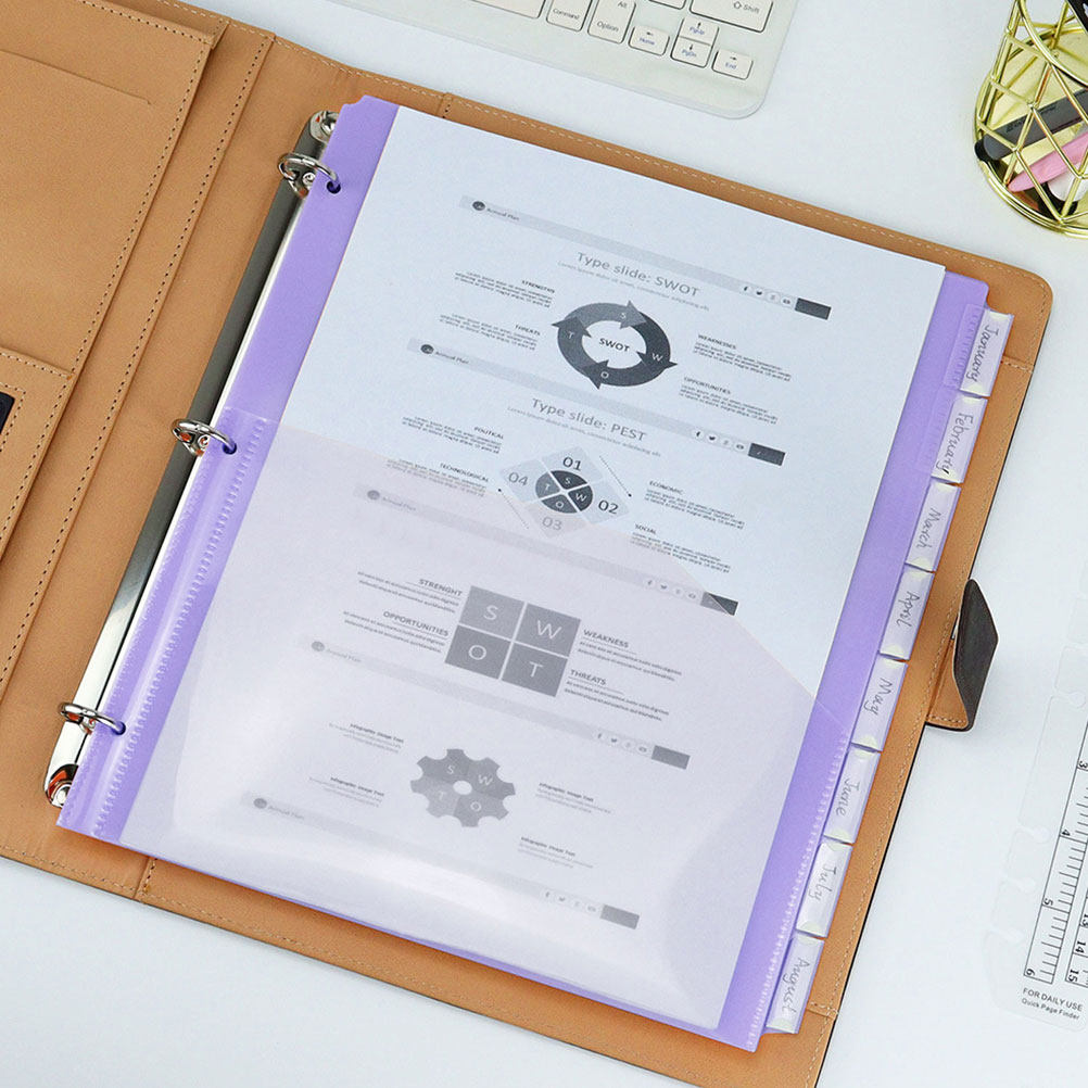 2Sets A4 Binder Dividers Plast - Tab Divider A4 avaliação e preço