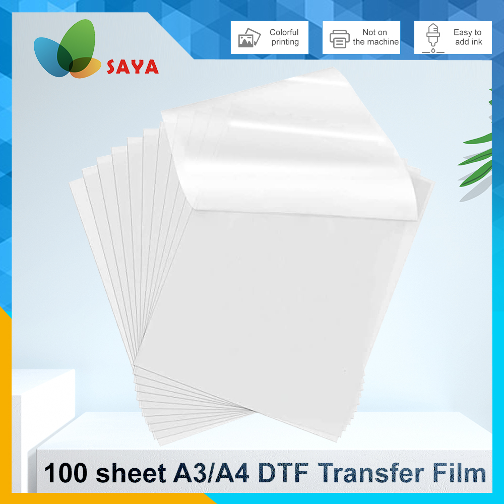 50/100 pcs DTF Film A3/A4 Doub - Ink Blotter Paper avaliação e preço