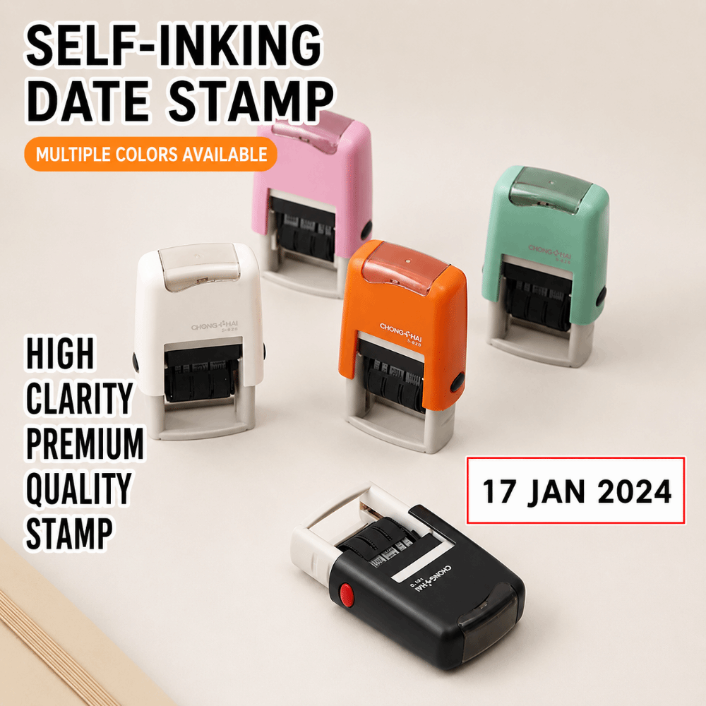 Automatic Ink Return Day-month - Rubber Date Stamp avaliação e preço