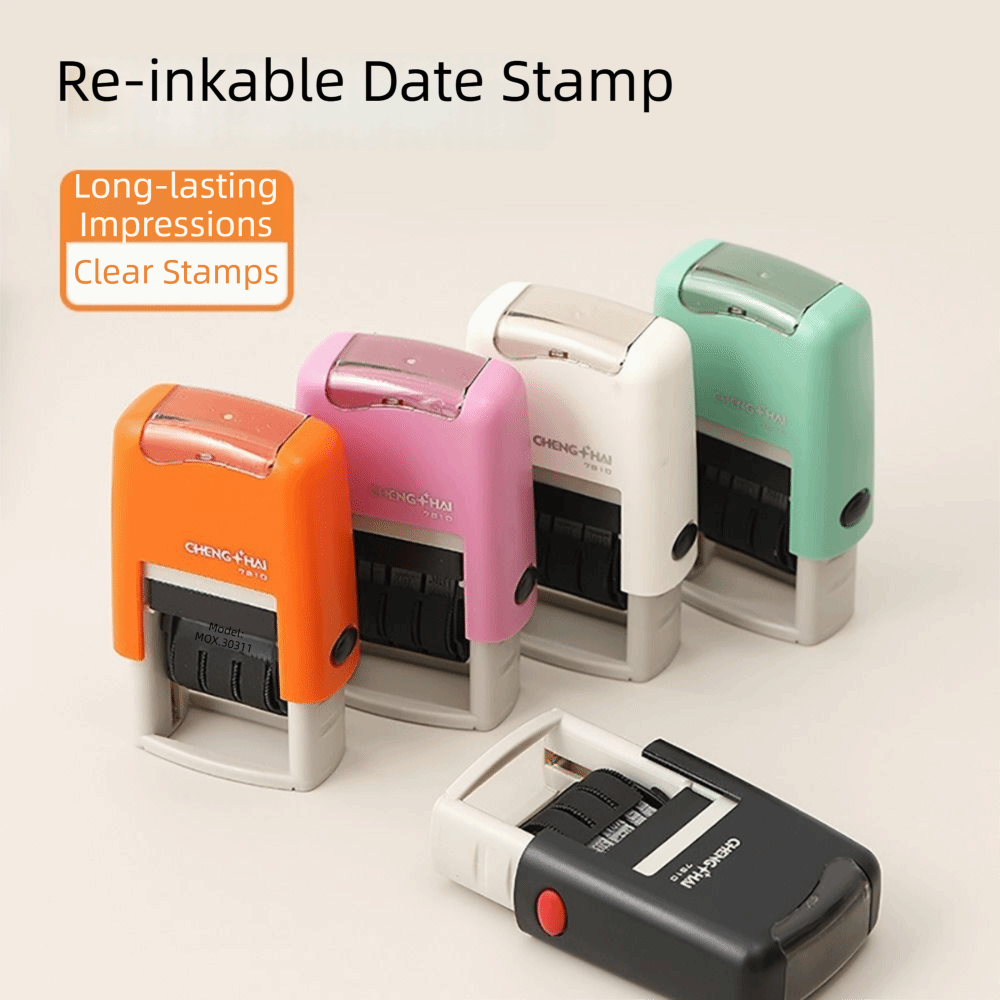 Automatic Ink Return Day-month - Rubber Date Stamp avaliação e preço