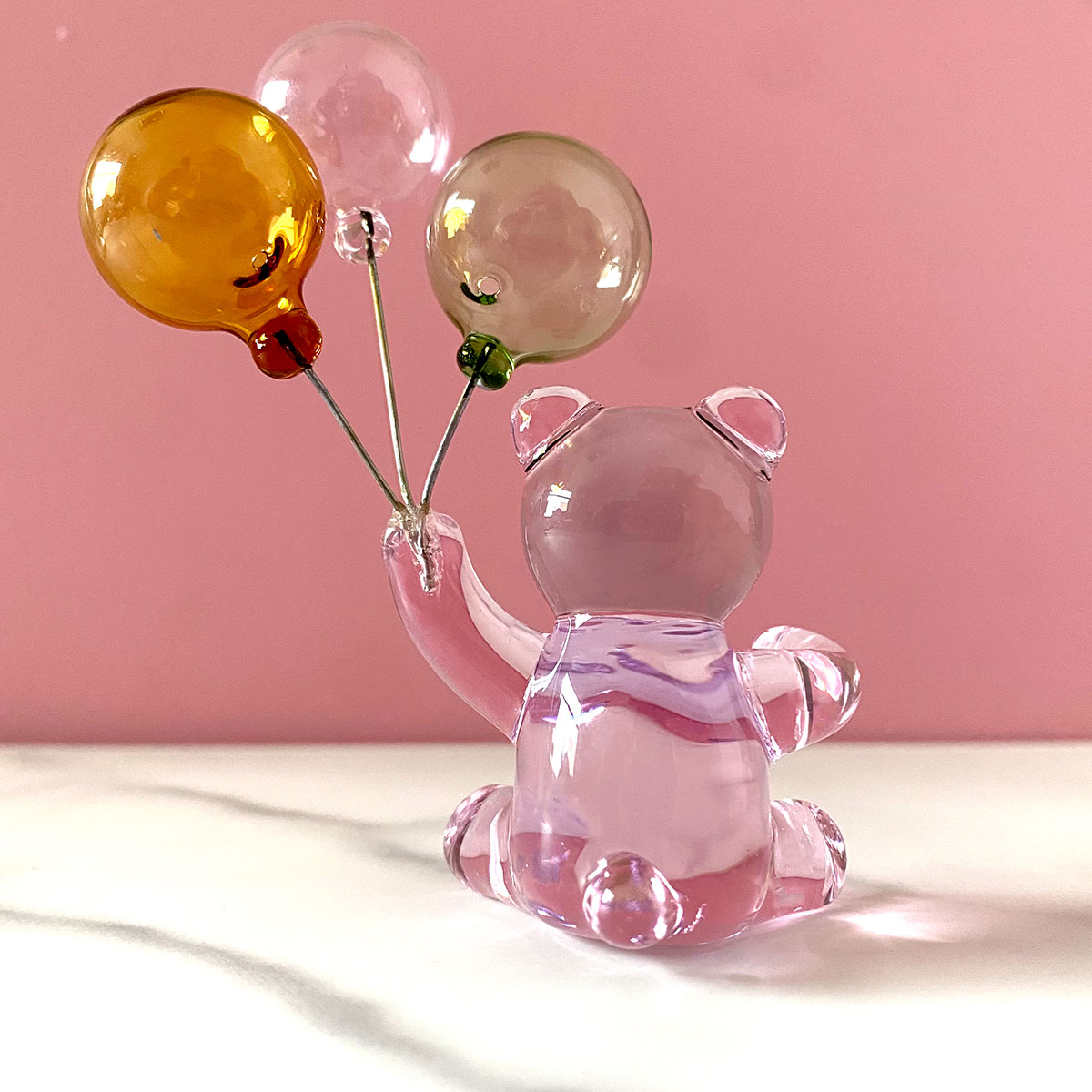 Crystal Bear Figurine with Thr - Paper Weight Crystal avaliação e preço