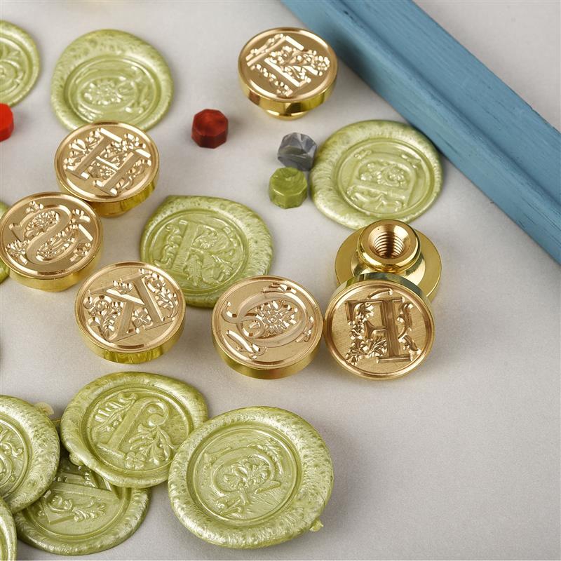 A-Z Vintage Sealed Wax Stamp H - Wax Seal Stamp Set avaliação e preço