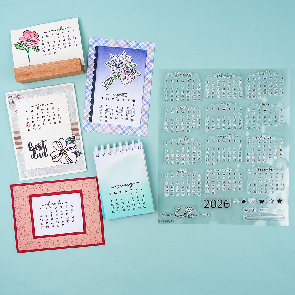 Calendar Date 2026 Clear Stamp - Rubber Date Stamp avaliação e preço