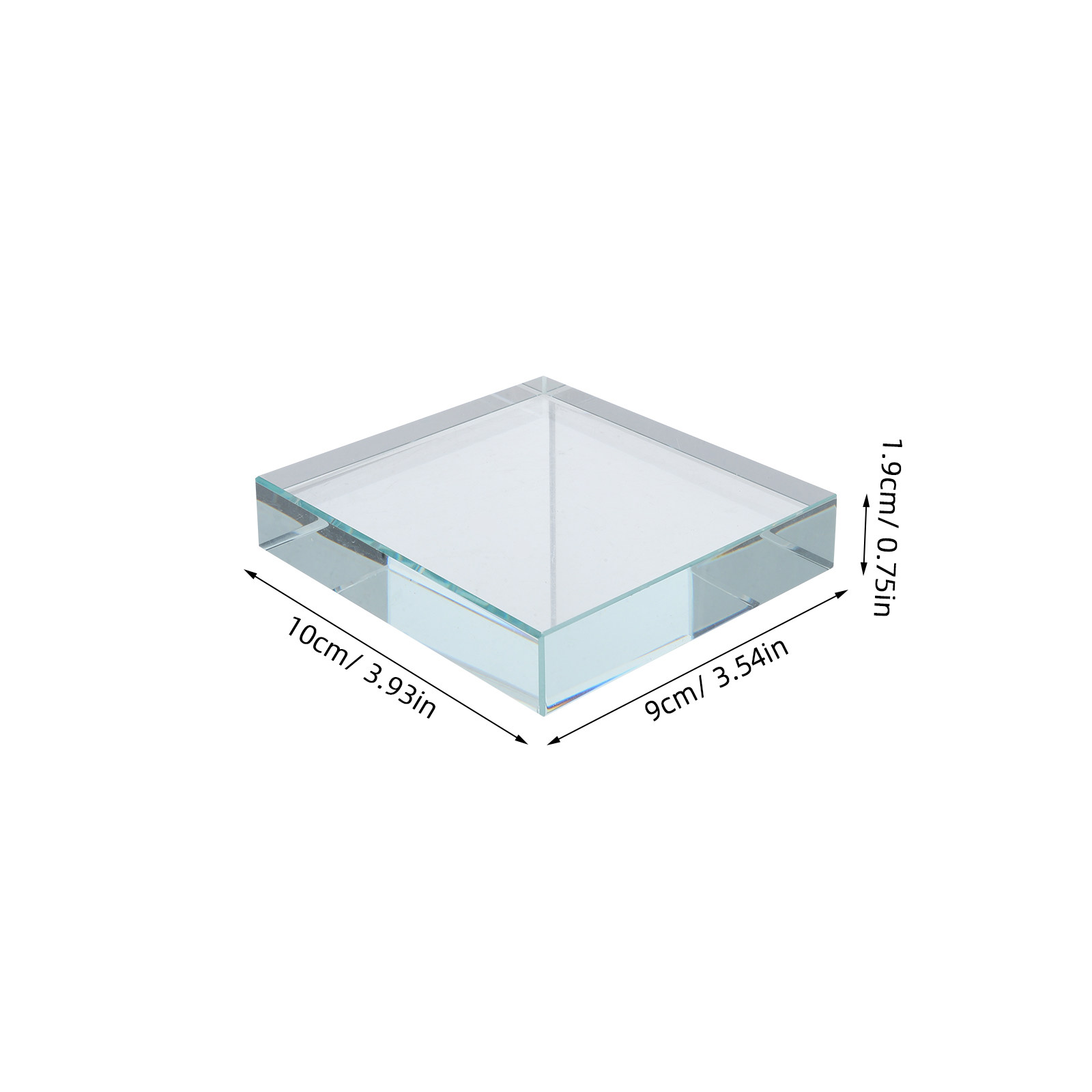 Glass Paperweight Rectangular  - Book Weight Glass avaliação e preço
