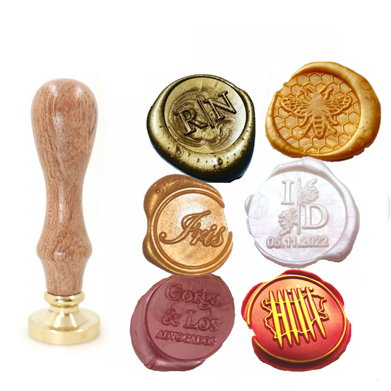 Custom brass wax seal Stamp wi - Wax Seal Stamp Set avaliação e preço