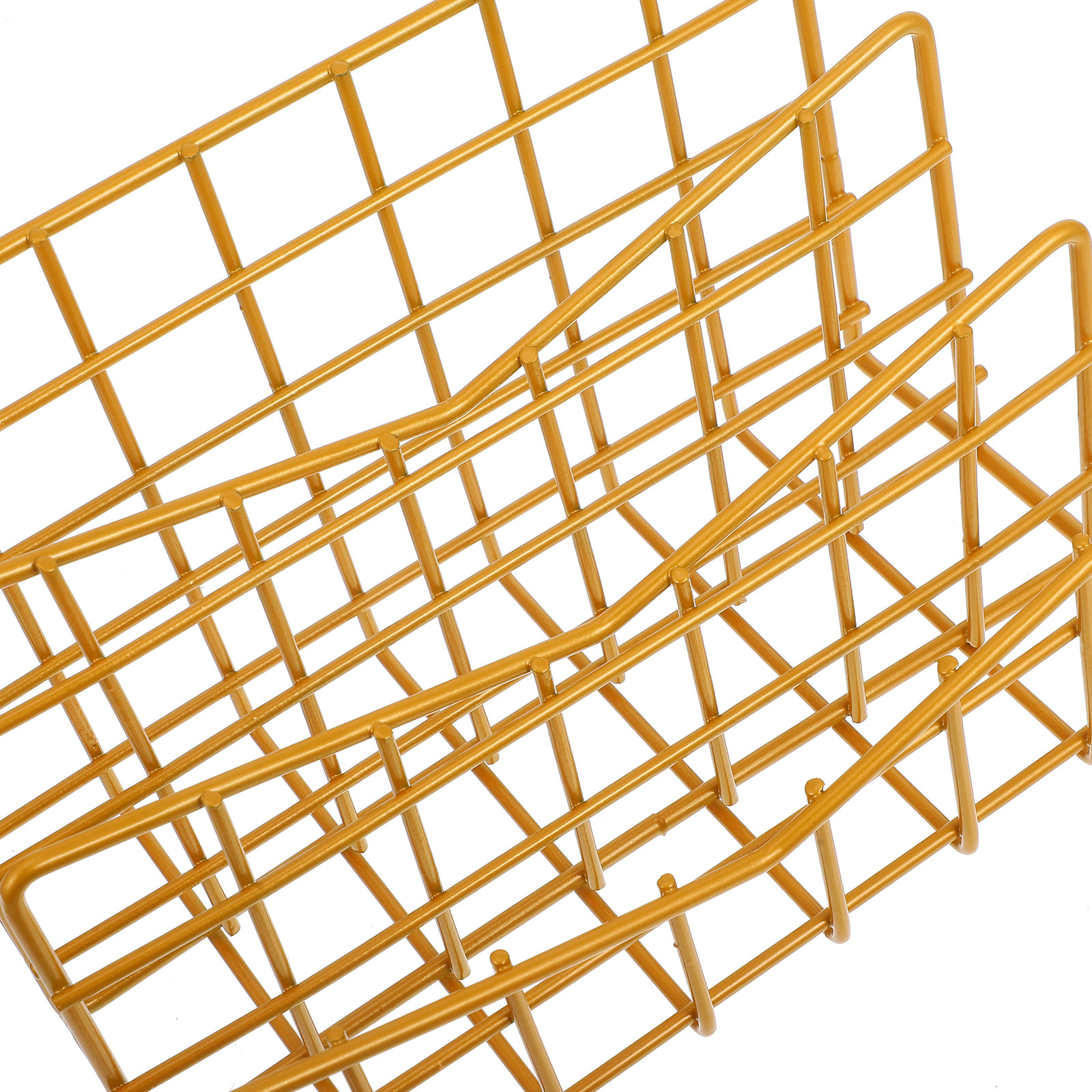 1Pcs Electroplated Metal Stora - Magazine Holder Rack avaliação e preço