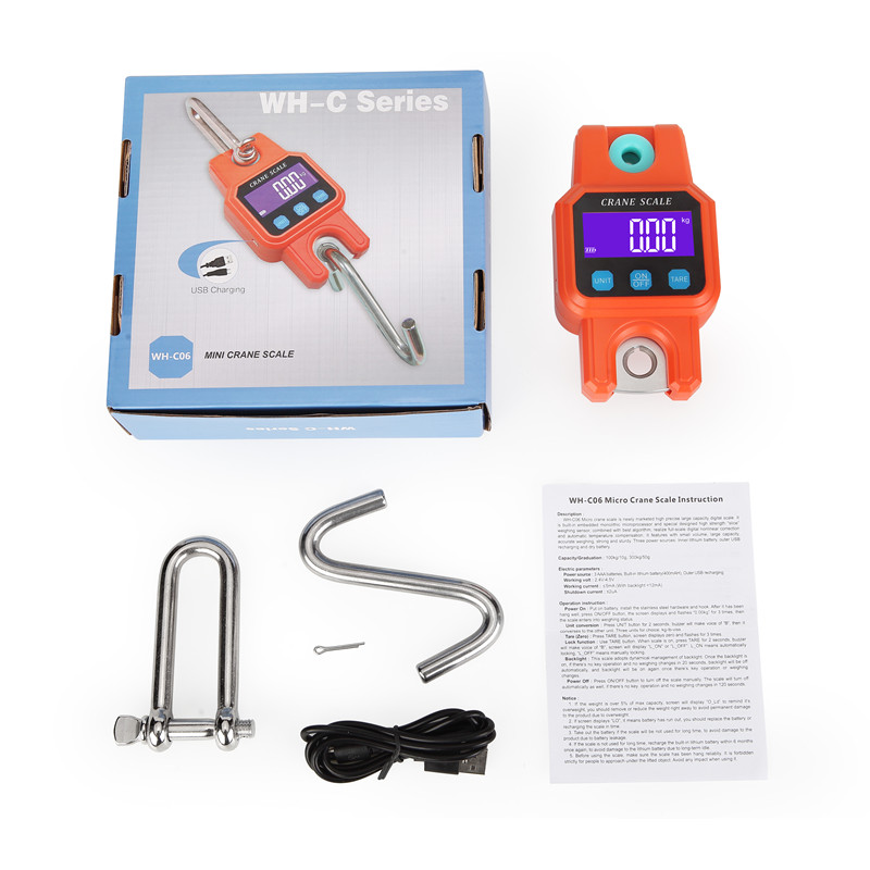 300kg/50g Bluetooth Crane Scal - Tape Dispenser Weighted avaliação e preço