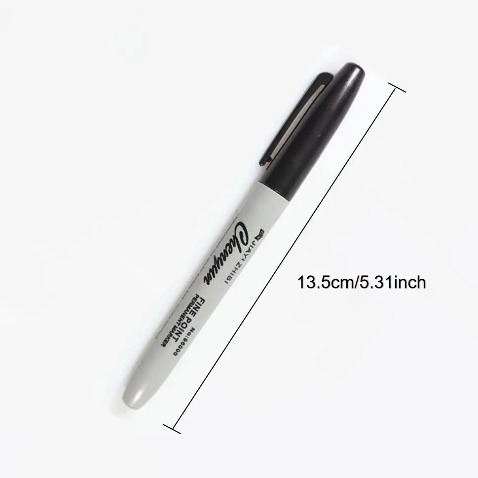 12pcs Black Permanent Marker P - Correction Pen Fine avaliação e preço