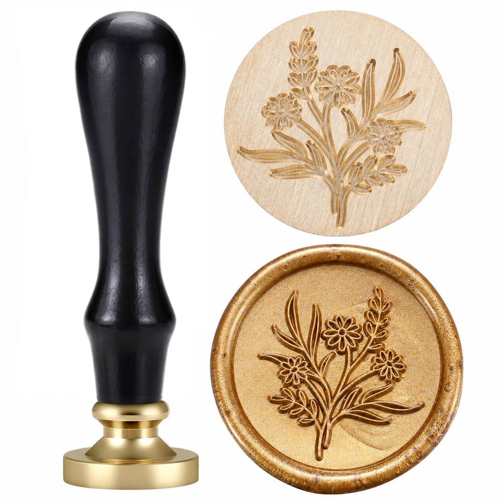 Wax Seal Stamp Set Flower Plan - Wax Seal Stamp Set avaliação e preço