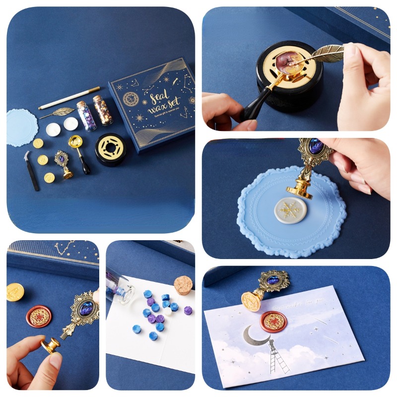 Starry Fire Lacquer Stamp Set  - Wax Seal Stamp Set avaliação e preço