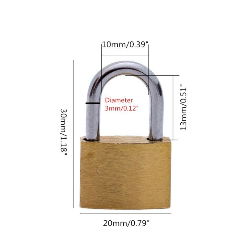 Brass Padlock with Keys, Small - Letter Opener Brass avaliação e preço