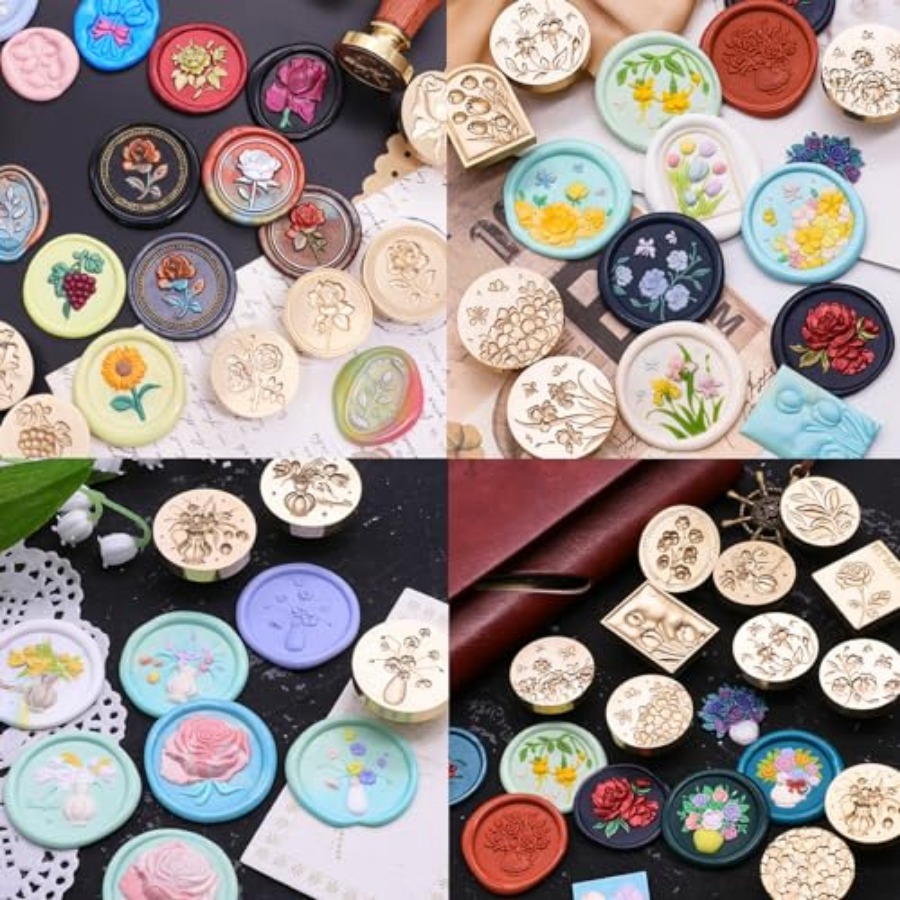 600Pcs Wax Seal Beads, Sealing - Wax Seal Stamp Set avaliação e preço