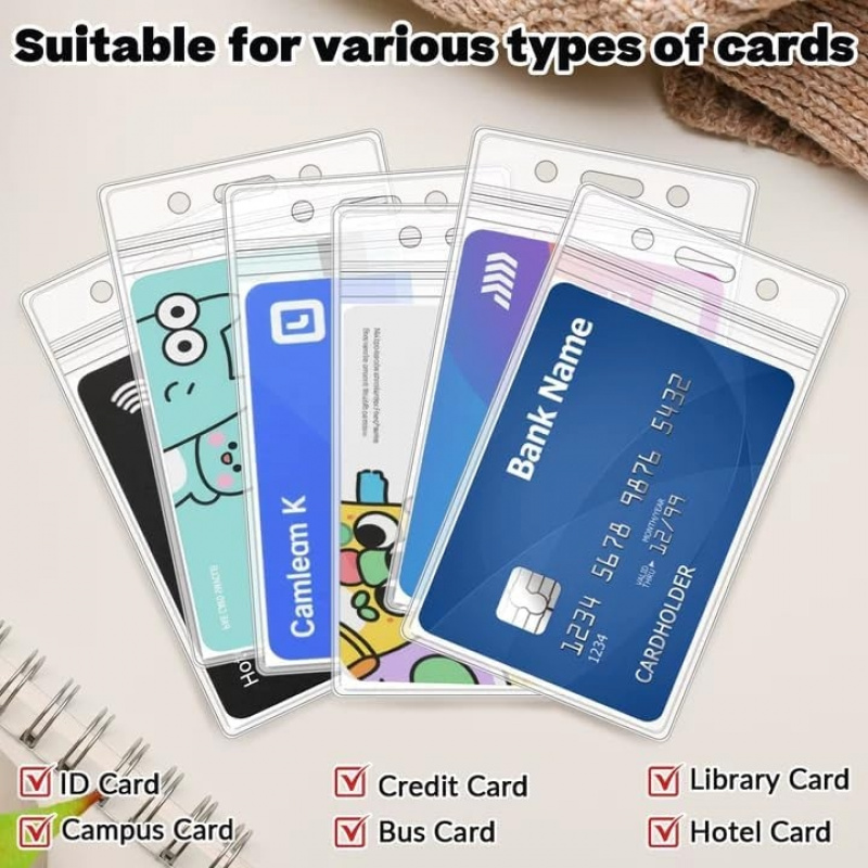 50 PCS Plastic Badge Holder, V - Index Card Holder avaliação e preço
