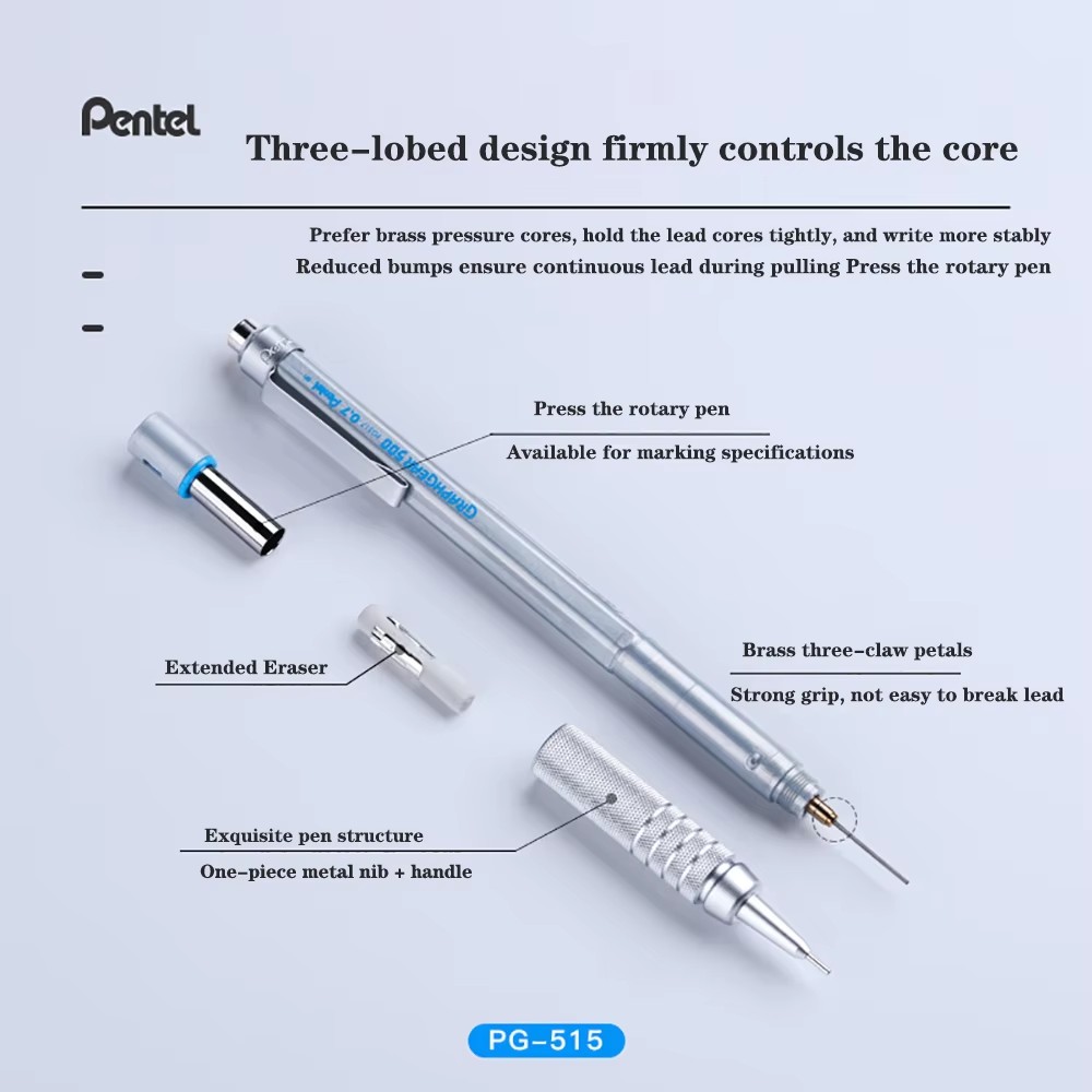 1pc Pentel Graphgear 500 Draft - Mechanical Pencil 0.3 avaliação e preço