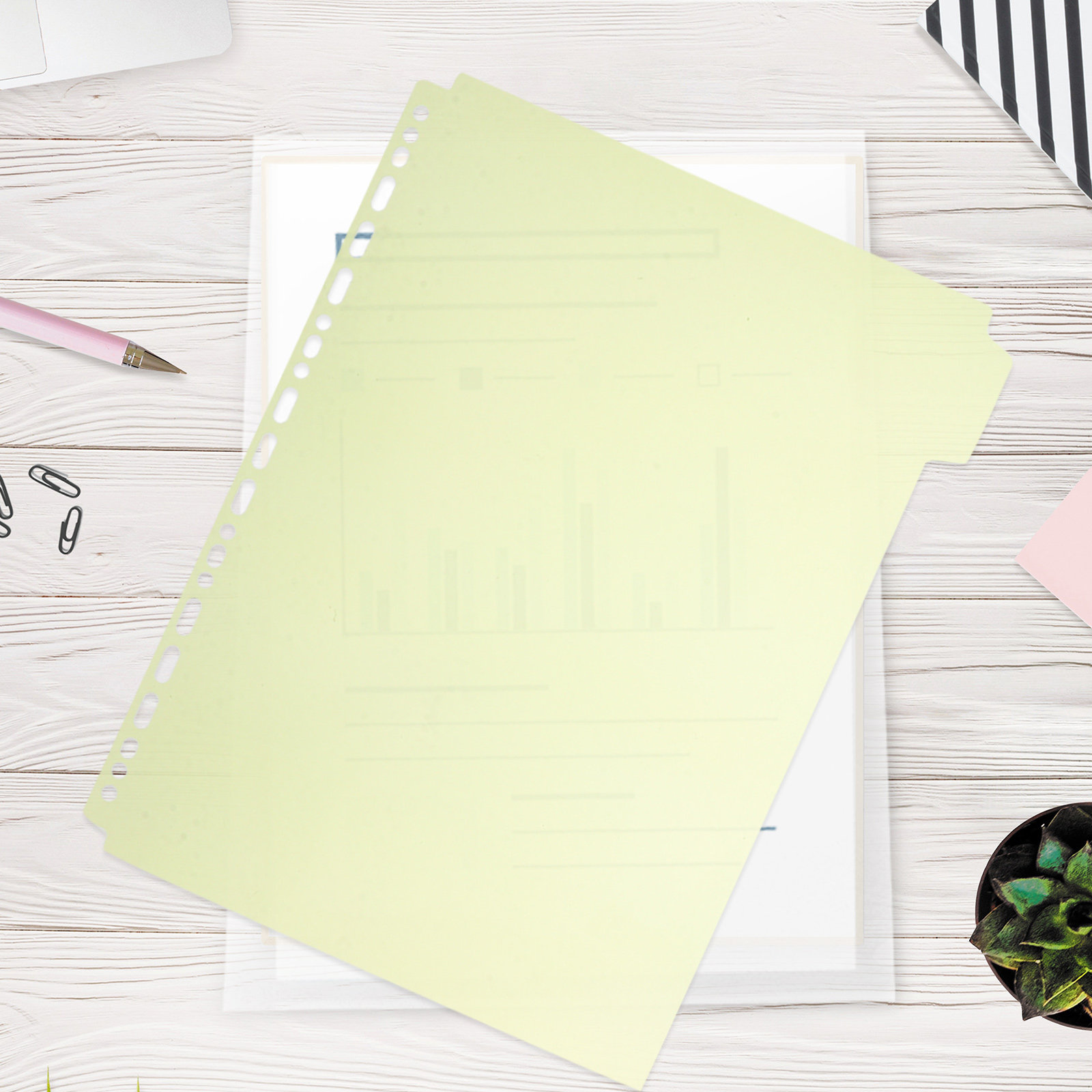 6Pcs File Binder Dividers A4 I - Tab Divider A4 avaliação e preço