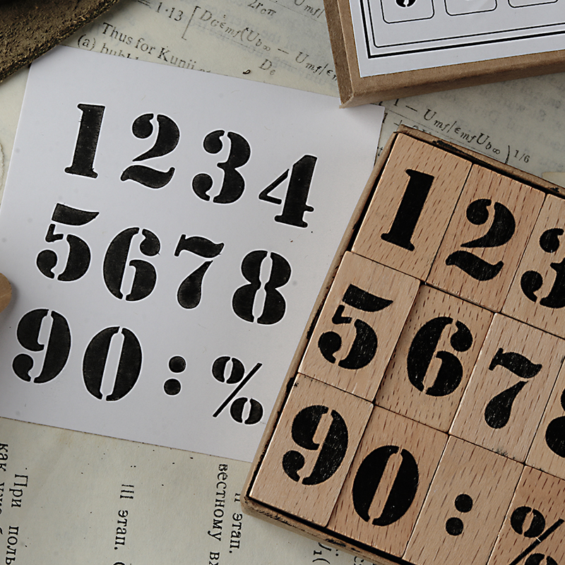 Arabic Numbers Day Month Calen - Rubber Date Stamp avaliação e preço